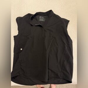 Figs Black Sleeveless Top